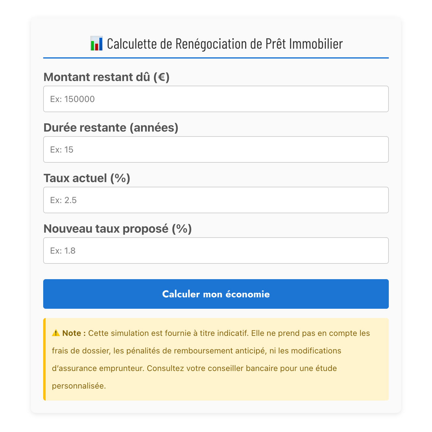 calculette renégociation pret oulala